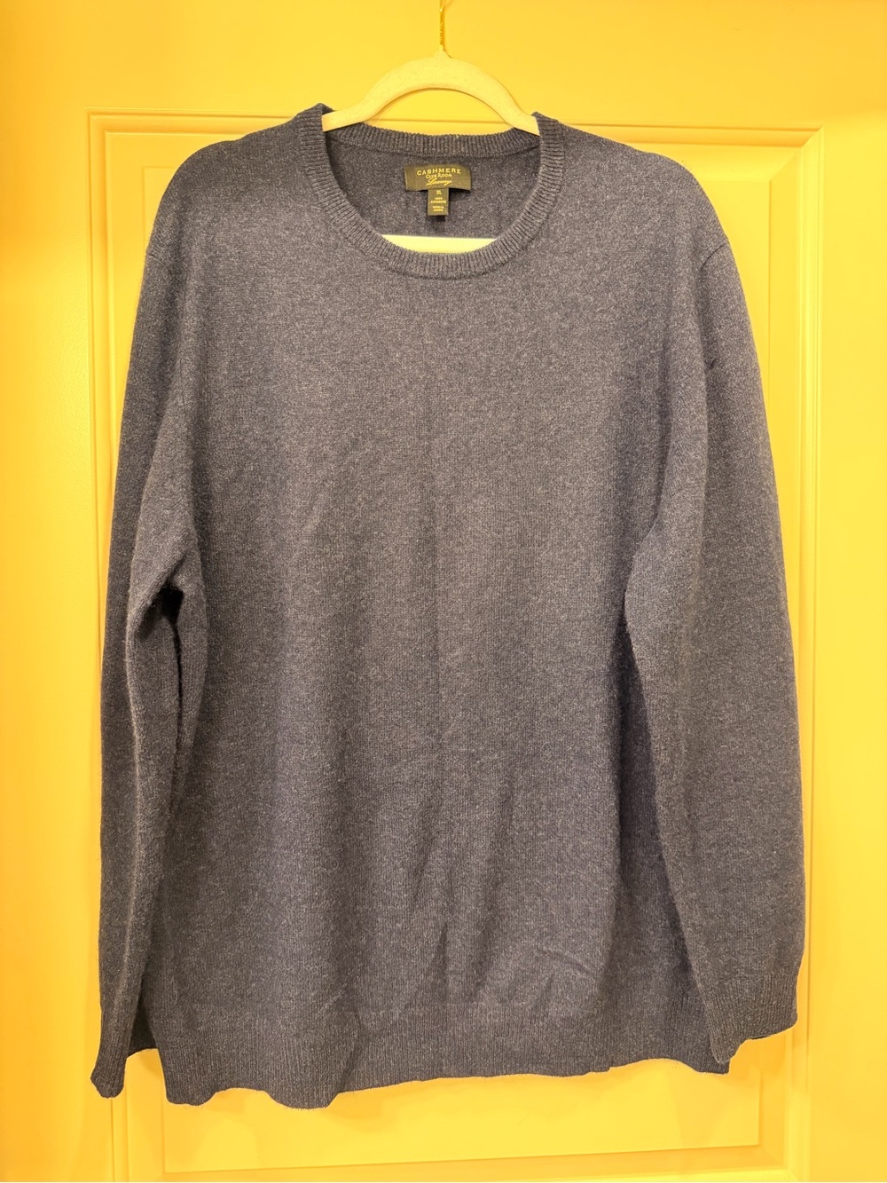 Club Room Men's Cashmere Navy Crewneck Sweater